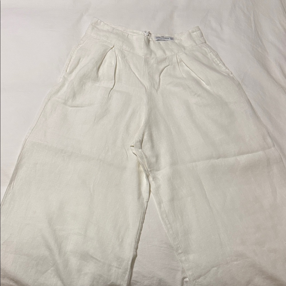 Faithfull the Brand White Wide Leg Pants